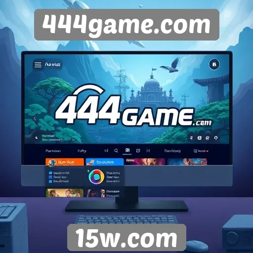 Explorando a interface do usuário no site 444game